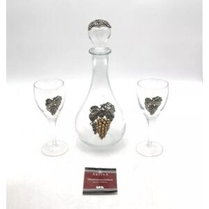 Vintage‎ Artina Pewter Glass Wine Set Glasses